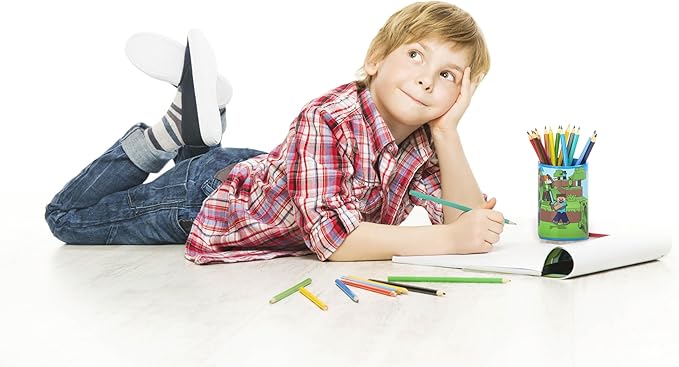 Jay Franco Minecraft Tumbler - Blue Resin Toothbrush/Pencil Holder Features Creeper & Enderman - Kids Bathroom Accessory