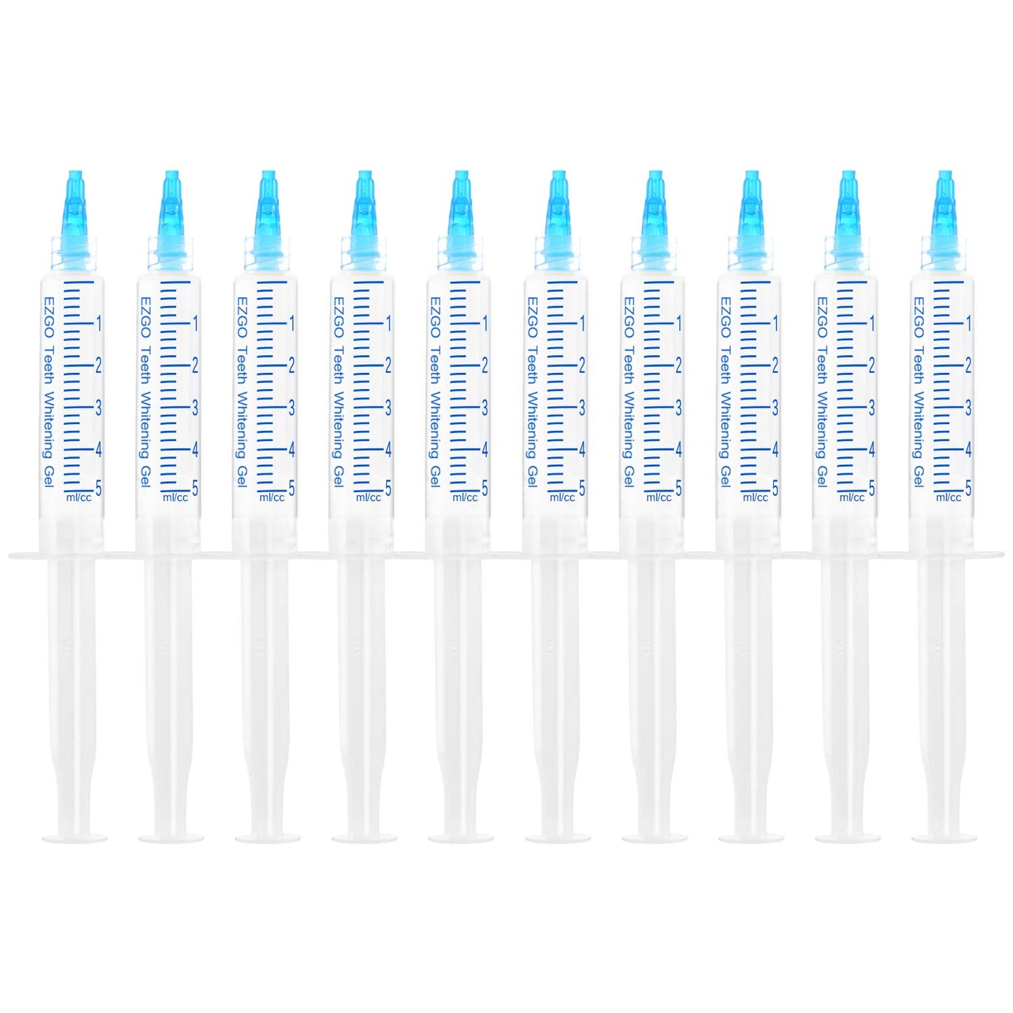 EZGO 10 Pack Teeth Whitening Gel Refills 22% Bleaching Gel, No Sensitive Teeth Whitener, Great for Sensitive Tooth Whitening, Carbamide Peroxide Teeth Whitening Gel, Mint Flavor (10X 5ML)