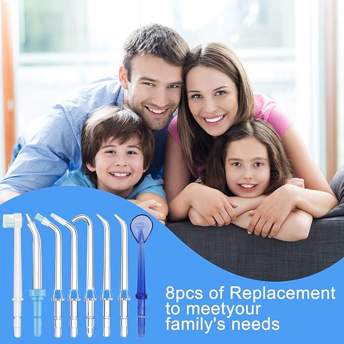 Replacement Tips for Waterpik Water Flosser Classic Jet Tips Waterpik' Replacement Parts (8 Tips)