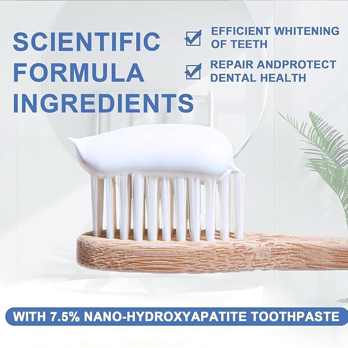 Hydroxyapatite Toothpaste SP-6 Probiotic Toothpaste Set for Enamel Protection and Tooth Strengthening Fresh Breath Gum Health Fluoride-Free whitening toothpasteToothpaste for Sensitive Teeth (2)