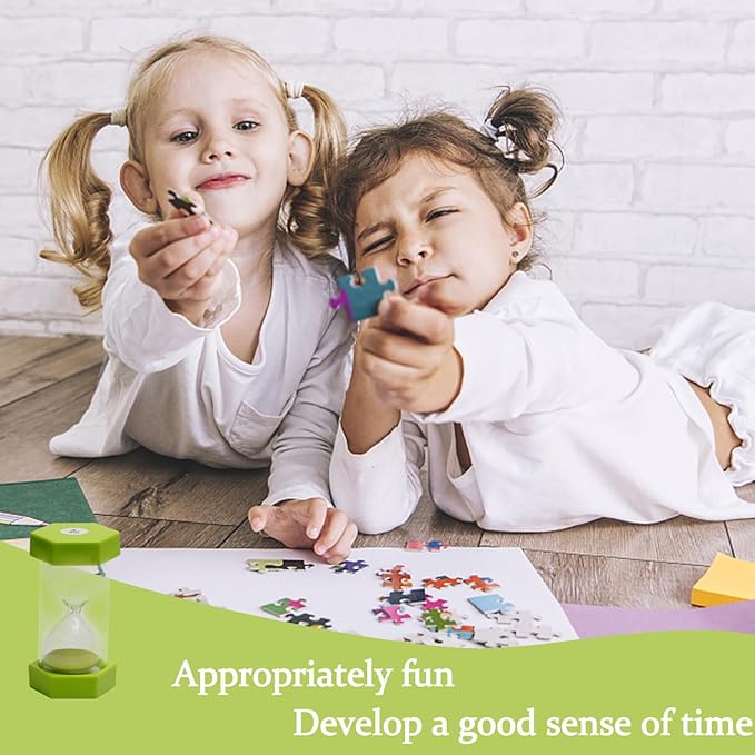 Sand Timer, Hourglass Sand Timer, Kitchen Timer Digital for Cooking, Clock Timer, for Games, Classroom, Kitchen, Toothbrush Timer, Decoration, 30 Minutes, Green