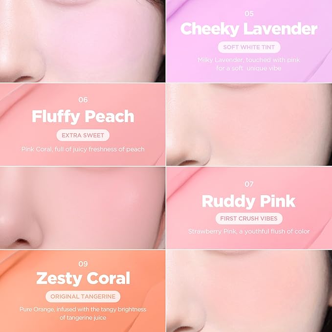 lilybyred LUV BEAM Cheek Balm | Soft Color, Glowy Finish, Creamy Texture | Natural-Looking Flush | Korean Beauty (01 Pure Coral)