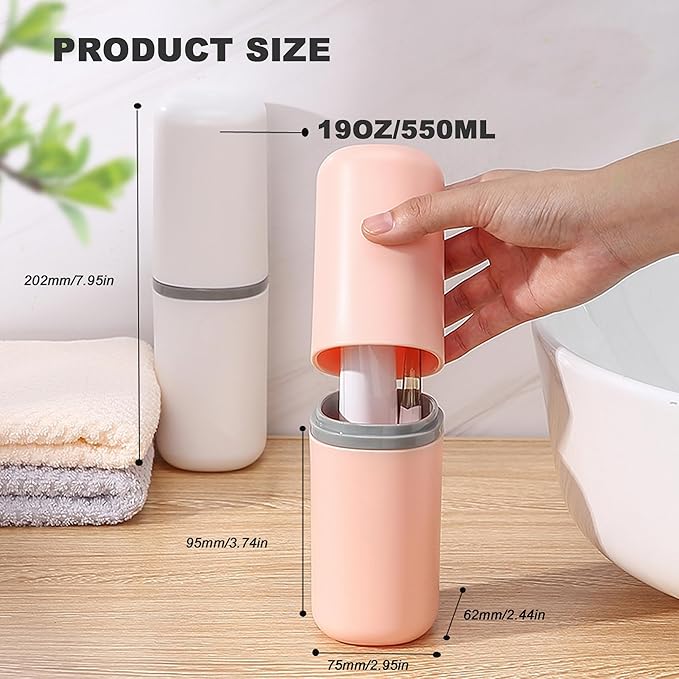 Toothbrush Travel Case, Multifunctional Dustproof Toothbrush Cover, Portable Toothbrush Holder,Suitable for Business Camping Travel or Daily Use(Blue)