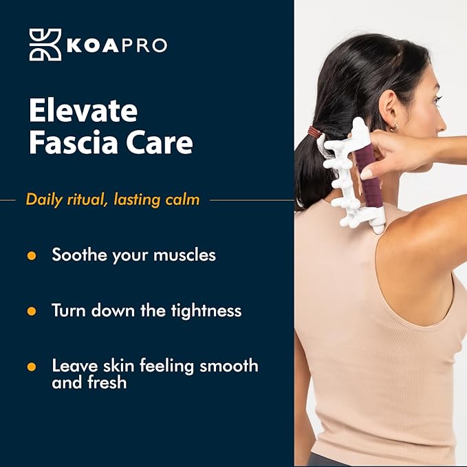 KOA KOAPRO Cellulite & Fascia Massage Tool – Massage Tools for Deep Tissue, Trigger-Point, Self Massage Tools for Back, Neck & Legs; Supports Flexibility, Mobility & Whole-Body Care