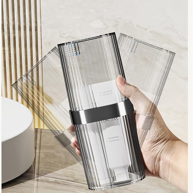 Travel Toothbrush Cup Case, Toothbrush Travel Container Portable Travel Toothbrush Holder Toothpaste Storage for School Camping Business Trip Bathroom (White)