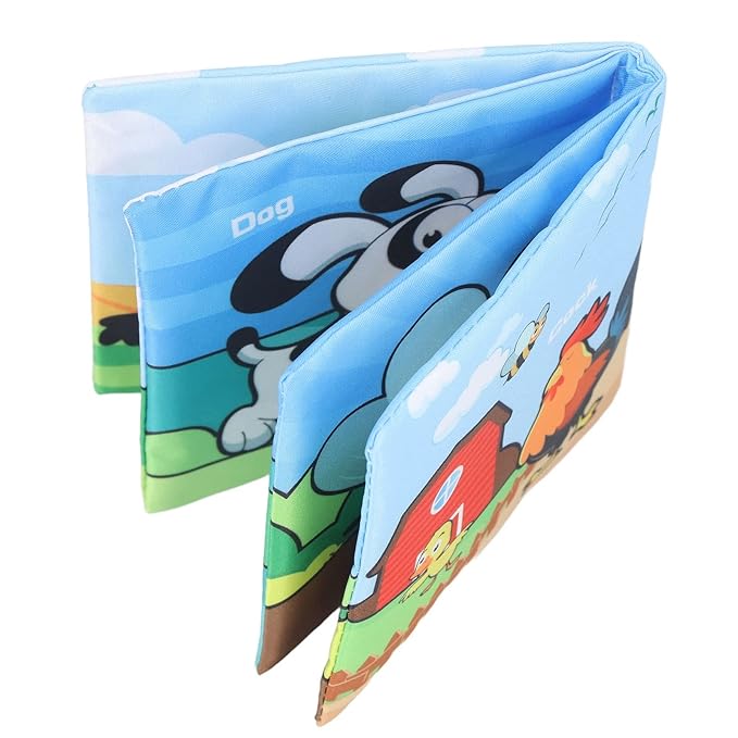 Fabric Books for, Various Learning Items, Educational Toys for Toddlers, Washable Bath Books for, Set of 6