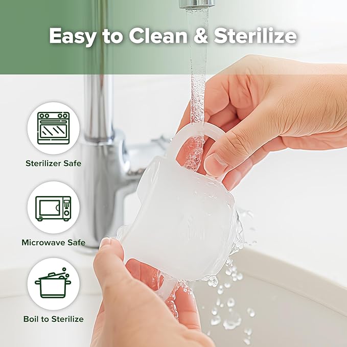 haakaa Silicone Toddler Cups, BPA Free Drop-proof Training Cups for Baby 6 Months+, 5 Ounce