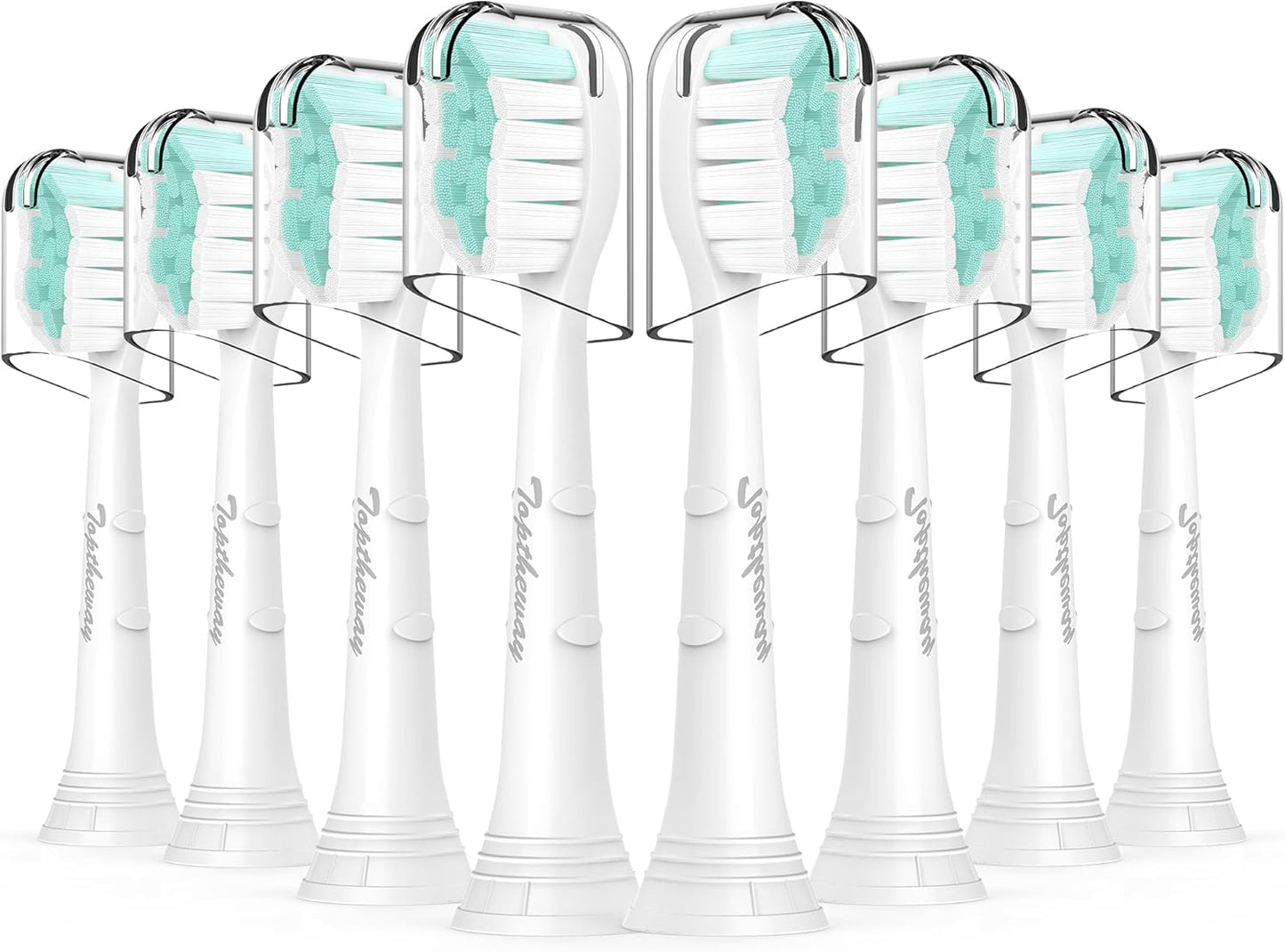 Toothbrush Replacement Heads for Philips Sonicare: Sonic Replacement Heads Compatible with Phillips Electric Toothbrush ProtectiveClean 4100 5100 5300 C2 G2 C1 W, Medium Soft - 8 Pack