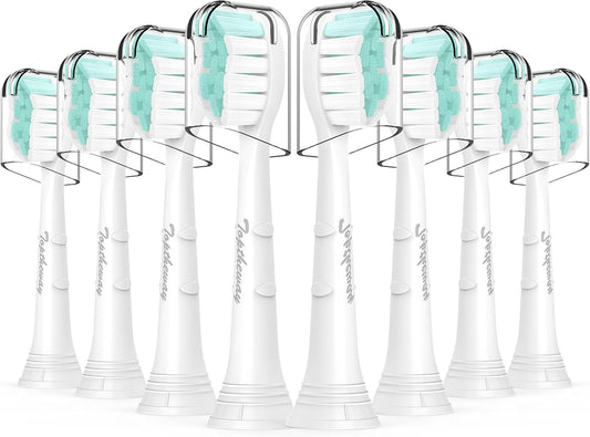 Toothbrush Replacement Heads for Philips Sonicare: Sonic Replacement Heads Compatible with Phillips Electric Toothbrush ProtectiveClean 4100 5100 5300 C2 G2 C1 W, Medium Soft - 8 Pack