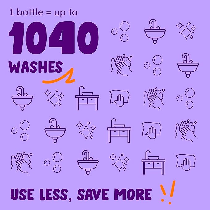 Originally Yellow Plant-Based Hand Soap All Natural Infused with Organic Lavender | Gentle Natural Hand Soap | Pet & Baby-Safe Soap (64 Fl Oz (1 Pack), Lavender)