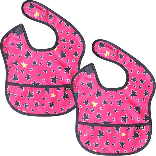 Long Sleeve Waterproof Bib for Toddlers – Soft Feeding Smock for Baby Mealtime, Self-Feeding,BPA-Free, Easy Clean