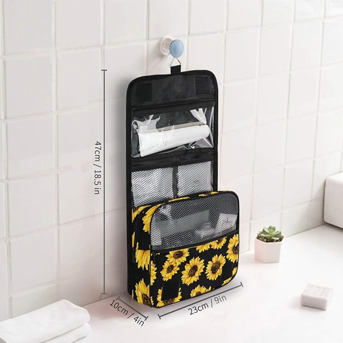 senya Hanging Travel Toiletry Bag Kit Makeup Case Cosmetics Organizer for Men Women