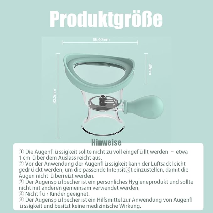 2Pack Portable Eye Wash Cup, Bath Kit Care Silicone Air Pressure Cleaning Cup Washer Cleaner Kit Soothing Tired Eyes Effective Relief Dust Makeup Irritants