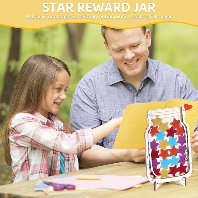 Classroom Reward Jar for Kids Students, Personalized Magnetic Reward Jar, Positive Behavior Training Reward Jar, Reward Chart for Classroom and Home