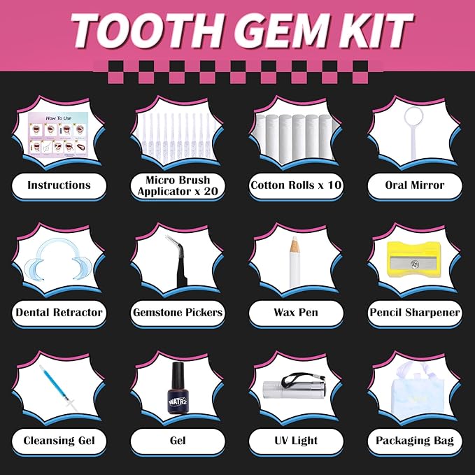 154 Letter pcs Teeth Gem Kit,Tooth Gems for DIY Crystals Teeth Jewelry Kit for Girls Gold Y2K Butterfly Love for Boys Silver (Silver)