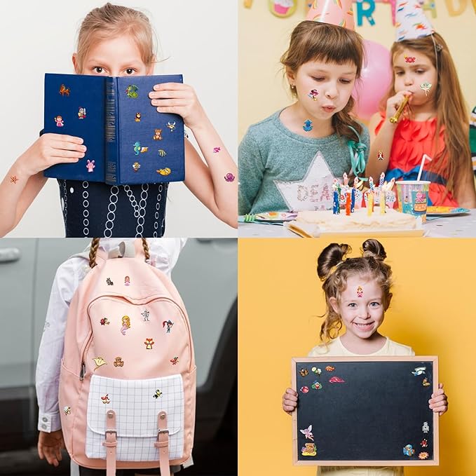 Dress Up Sticker Books for Girls Ages 2-4 4-8, Reusable Puffy 3D Sticker Books for Toddlers 2-4 Years, Include Princess Mermaid Fairy and Fashion Girl,Activity Book for Toddlers 1-3