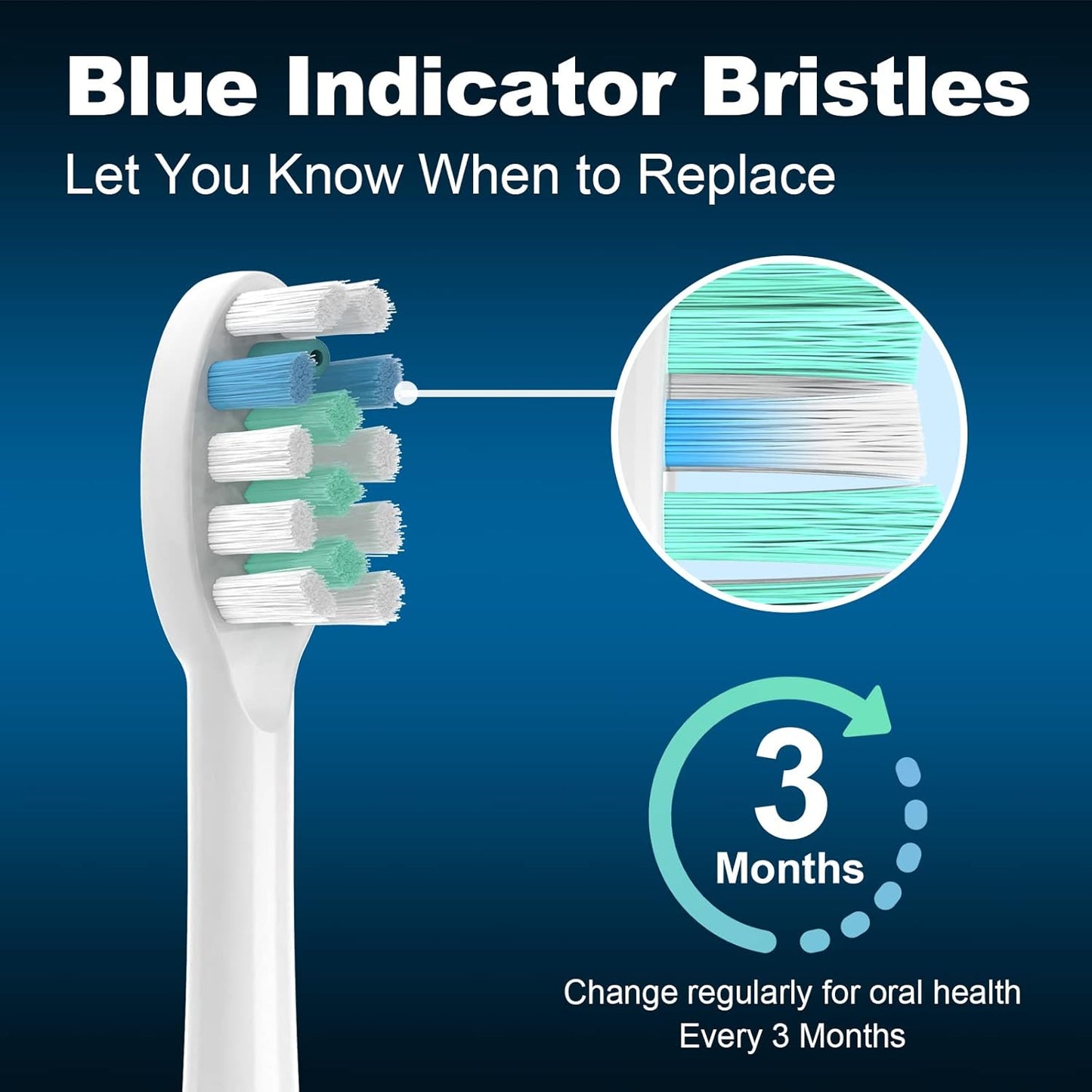 6 Pack Toothbrush Replacement Heads Compatible with WaterPik Sonic Fusion 2.0, FitMount Flossing Brush Head Fit for Water-Pic SF-01 SF-02 and 2.0 SF-03 SF-04