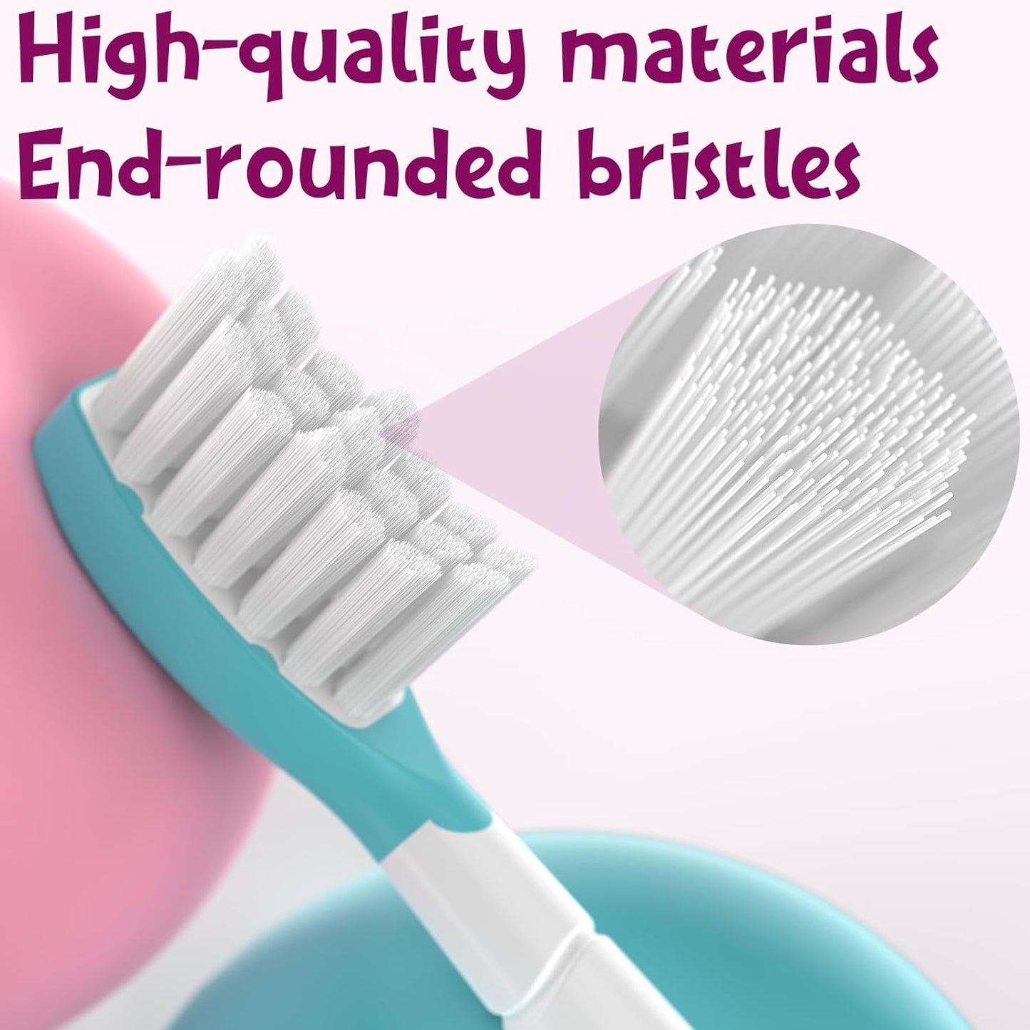 Kids Replacement Toothbrush Head for Sonicare: Ofashu Children Sonic Electric Toothbrush Brush Head for Philips 6321 6340 6032/94 6042, 8 Packs for Boys Girls 7+, Pink & Green