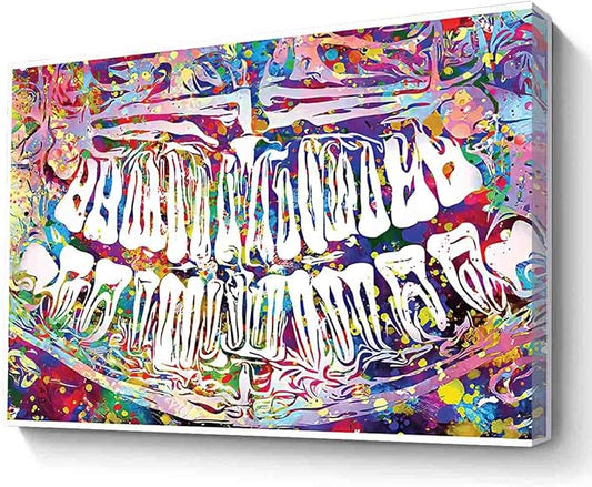 MBARE Canvas Wall Art Watercolor,Dental Watercolor Print Tooth Teeth Dental Clinic Decor Medical Art Dentistry Student X Ray Orthodontist Dentist Gift~-12"X16" Canvas Print With Frame