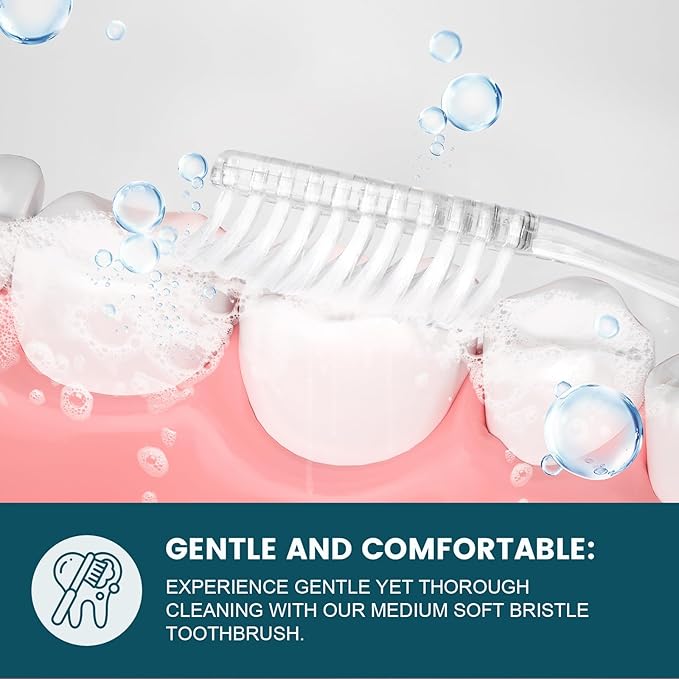 Navona 100 PCS Travel Toothbrush and Toothpaste Set, Travel Toothpaste, Bulk Toothpastes, Individually Wrapped Bulk Toothbrush, Ergonomics Handle,Medium Soft Bristle, Perfect for Hotel