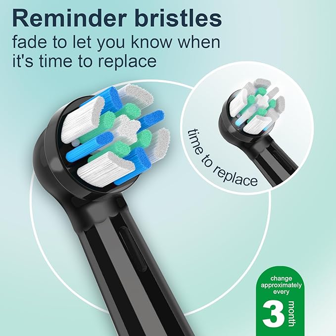 12 Pack iO Replacement Heads Compatible with Oral B iO Electric Toothbrush,Compatible with Oral B iO Series 2/3/4/5/6/7/8/9/10,Premium Bristles for Deep Cleaning&Gentle Care,Black