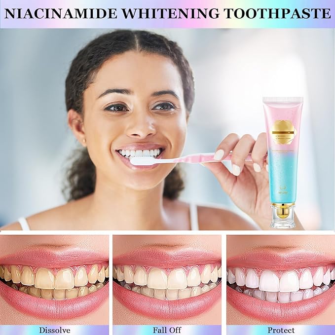 Niacinamide Whitening Toothpaste Acssart Radiant White Toothpaste,Niacinamide Intensive Whitening Toothpastes,Nicotinamide Radiant Whiten Toothpastes (1)