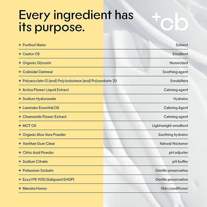 Clearbody Organics Oatmeal Lotion - 4 Fl Oz - Eczema Cream & Treatment - Natural Ointment for Eczema Manuka Honey Hydration Body Lotion