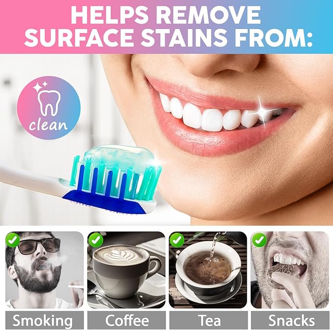 Niacinamide Whitening Toothpaste 200g - Niacinamides Toothpaste Stain Removal, Gentle on Sensitive Teeth & Gums, Fluoride-Free, Natural Enzymes, Dentist-Developed for Coffee & Tea Lovers