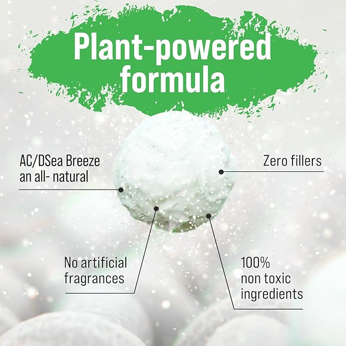 Rockin' Green Laundry Detergent, Plant based, All Natural Laundry Detergent Powder, Vegan and Biodegradable Odor Fighter, Safe for Sensitive Skin (Active Wear 90 Loads - AC/DSea Breeze)