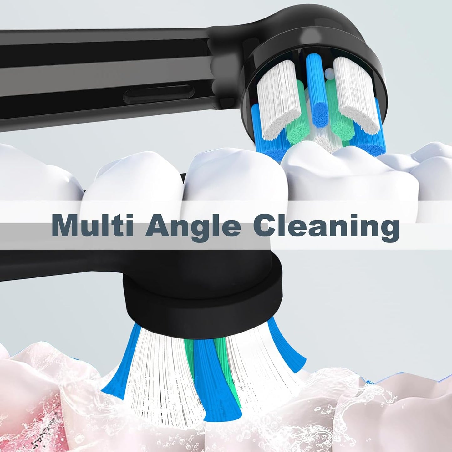 12 PCS IO Replacement Heads Compatible with Oral b IO 2/3/4/5/6/7/8/9/10 Series Electric Toothbrush, Brush Heads Refills Compatible with Oral B IO (Black)