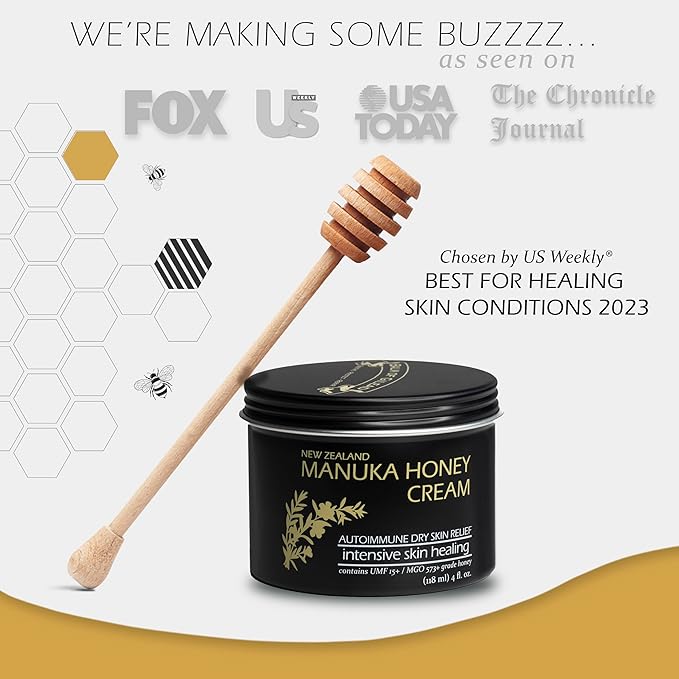 BALM OF GILEAD Manuka Eczema Honey Cream - Manuka Defense Healing Lip Balm, Intensive Moisture Therapy - Moisturizer for Sensitive Skin, Eczema, Psoriasis, Dermatitis