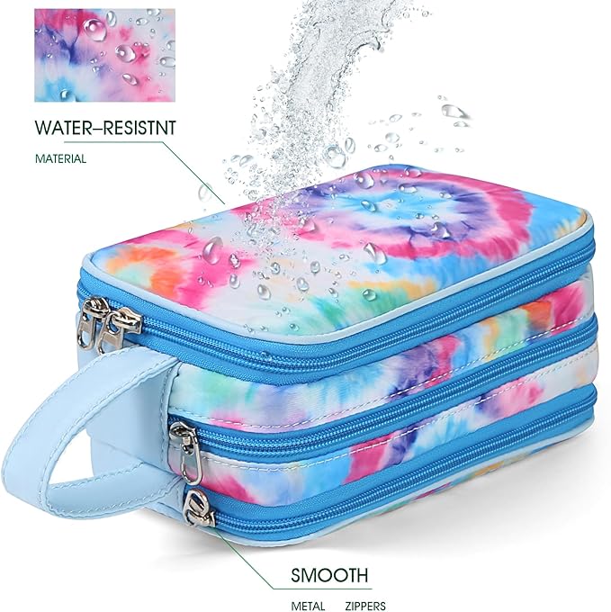 Cute Kids Toiletry Bag for Girls, Toddler Travel Makeup Bag Cosmetic Bag for Toddler Girls Gift