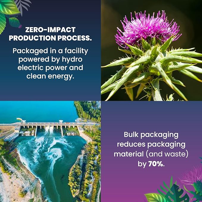 Cederberg Tea Company Organic Milk Thistle Tea — 30 Tea Bags | Organic Herbal Tea From Single Origin | Eco-Friendly Tea Bags | Non-GMO Caffeine Free Tea With Zero Sugar