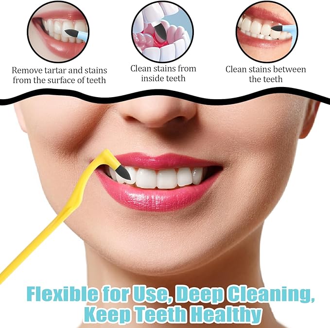 Dental Tooth Stain Removers, Dental Plaque Tool Tartar Eraser Polisher Professional Teeth Whitening Polishing Cleaning Kit for Teeth Whitening Polishing Oral Care(8PCS)