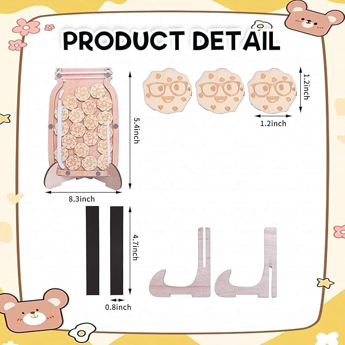 GdosRuth Classroom Reward Jar Magnetic Reward Jars for Kids Behavior Reward Chart for Kids Positive Behavior Jar Potty Training