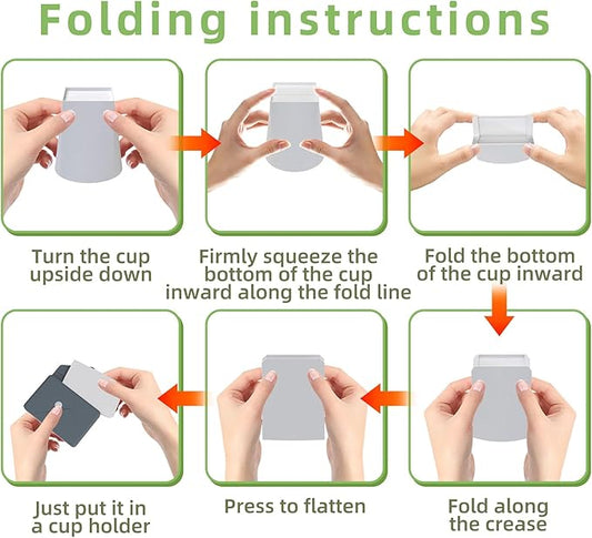 Collapsible Silicone Folding Cup for Camping & Travel – Portable, Leak-Proof, Compact Drinking Cup for Coffee, Water, Hiking – Lightweight & Space-Saving Design