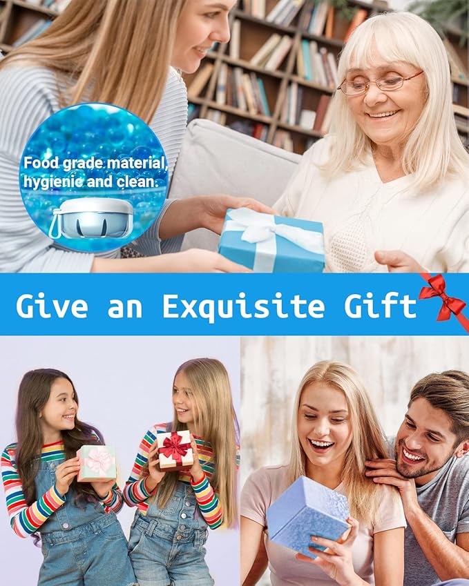 Denture Bath Case, Denture Cup, Leak Proof Portable Retainer Case, Denture Cleaning Kit with Cleaner Brush, Denture Box with Strainer & Mirror, Denture Case for Aligner Retainer Mouth Guard (Blue)