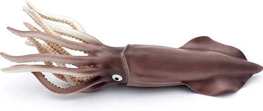 Gemini&Genius Sea Animal Squid Action Figure Toy for Kids, Soft Rubber Realistic Ocean Squid Educational and Role Play Toys for Kids and Collectors, Great Swimming and Bath Figure Toys