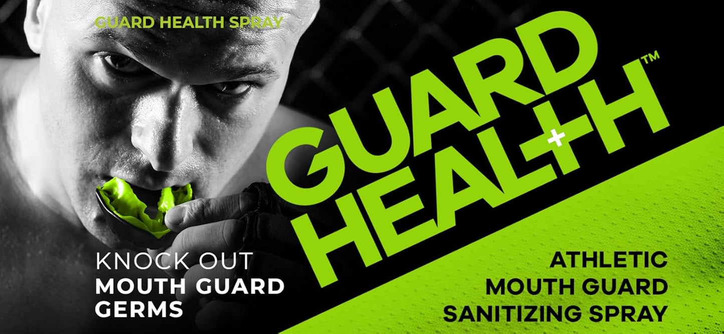 Guard Health Mouth Guard Cleaner for Sport Mouth Guards – Cleans The Yuck in 30 Seconds; Clean Label, Healthy Choice, Tastes Great – Compact Oral Hygiene (2 oz)