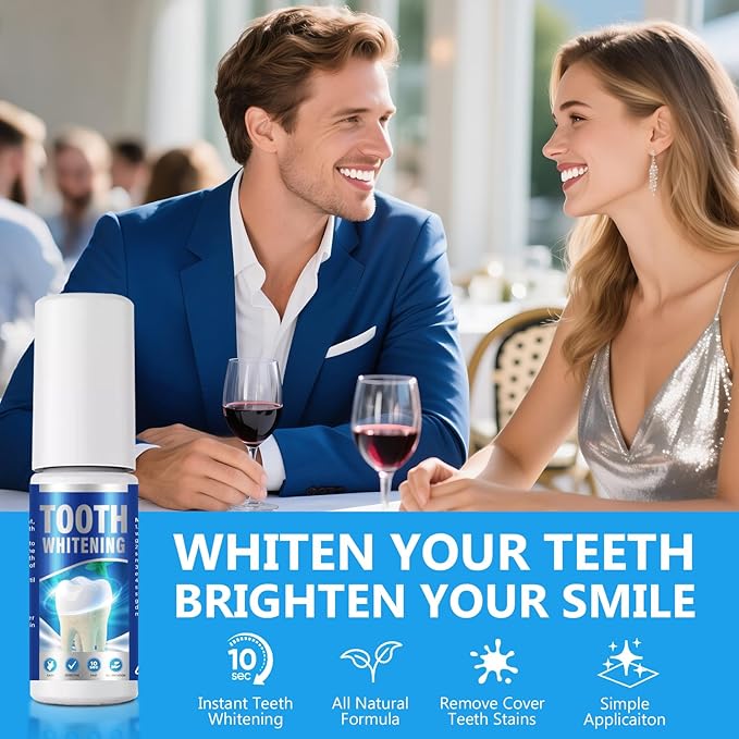Tooth Paint, Instant Teeth Whitening Paint, Simple & Quick White Paint for Teeth, Safe & Gentle, Long-Lasting, Get Confident Smile