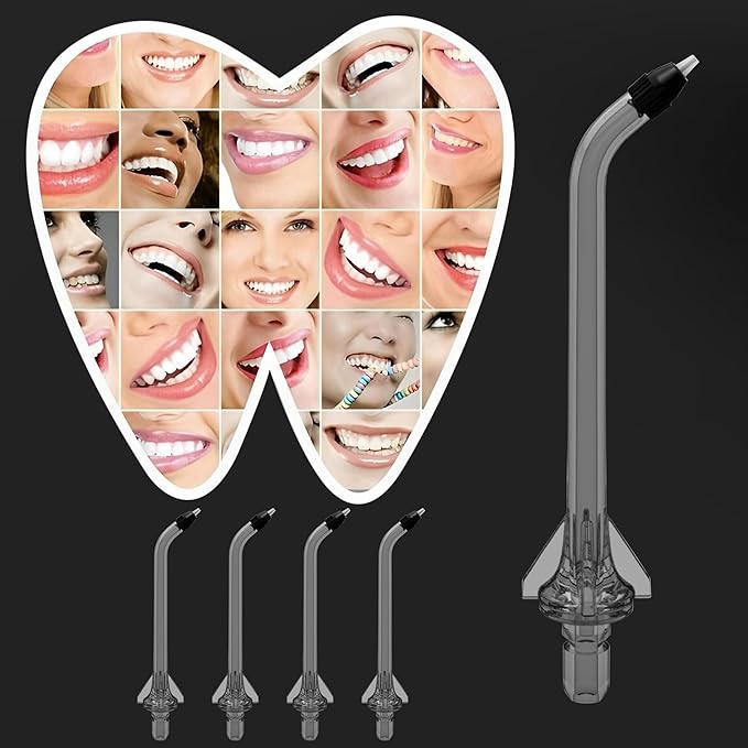 Replacement Heads for Nicwell Oralfree Water Flosser, Replacement Periodontal/Pocket Tips Oral Irrigator Jet Tip Compatible F5025/ FC159 Water Flosser