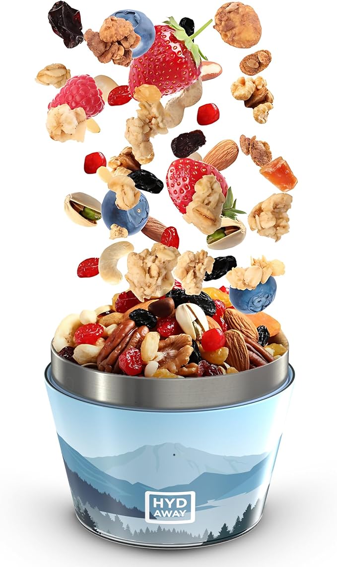 HYDAWAY 1.5-Cup Collapsible Insulated Bowl with Lid - BPA-Free, Leak-Resistant, and Ultra-Compact for Travel, Camping & Everyday Meals