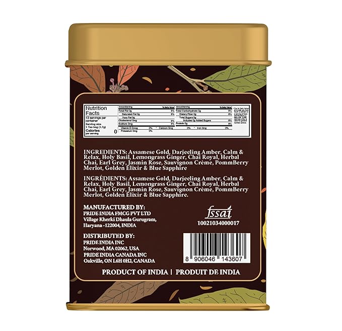 Pride Of India - Natural Majestic Medley (Variety Tea Enssemble) - 26 Tea Bags - 13 Assorted Flavors - PACK of 6 - Amazing Gift & Great Value