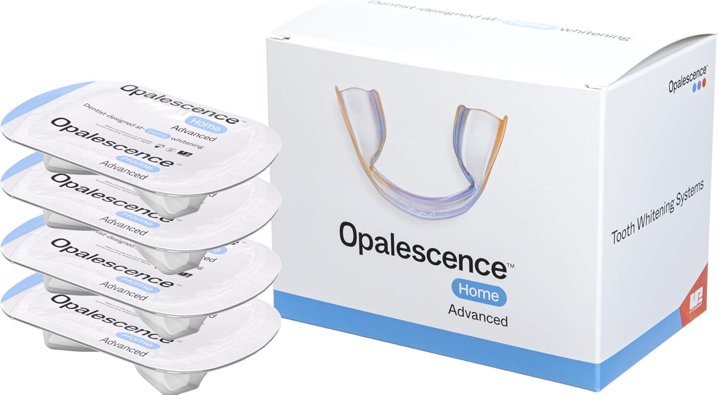 Opalescence GO Home Advanced Teeth Whitening Trays 10% (4 Treatments) Hydrogen Peroxide PF - Whitening Prefilled Kit - Developed by Leaders in Professional Whitening - 6005-T