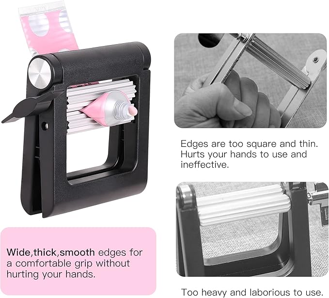 PERFEHAIR Paint Tube Squeezer Wringer Tool, Daily Living Rolling Metal Tube Squeeze Roller for Toothpaste, Hair Color, Paint Tube, Hand Cream, Artist, Painter