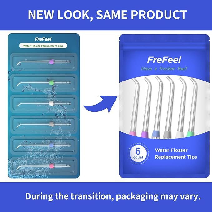 Replacement Heads for Waterpik, Replacement Picks for Water Pik Water Flosser (6 Classic Jet Tips)