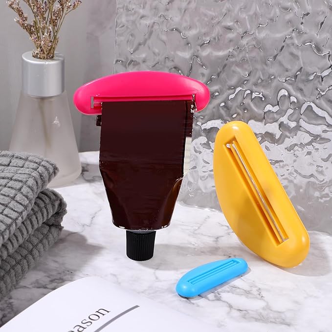 18Pcs Toothpaste Tube Squeezers Assorted Sizes Mini Travel Size Tube Extruders for Bathroom and Mosaic Supplies