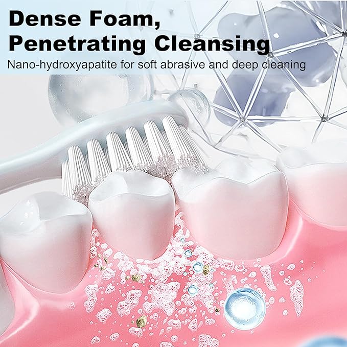 Hydroxyapatite Toothpaste, Deep Cleaning Toothpaste, Advanced Enamel Protection, Fluoride-Free Formula with Gentle Mint, Fresh Breath, Reduce Tooth Sensitivity (120g)