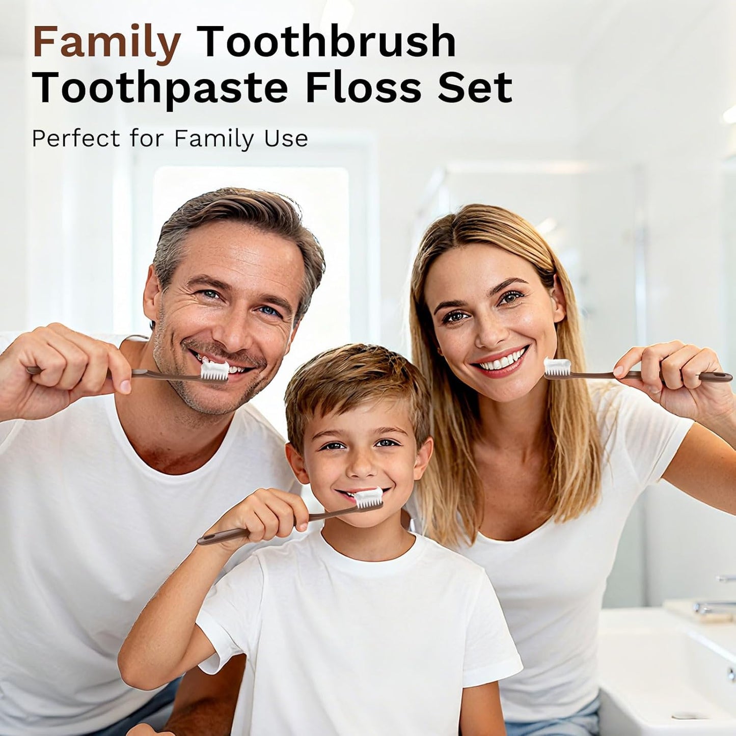 Disposable Toothbrushes with Toothpaste, Travel Toothbrush Kit, Individually Packaged, Brown, with Floss Picks, Suitable for Hotel, Home, Camping, Travel (100-PACK)