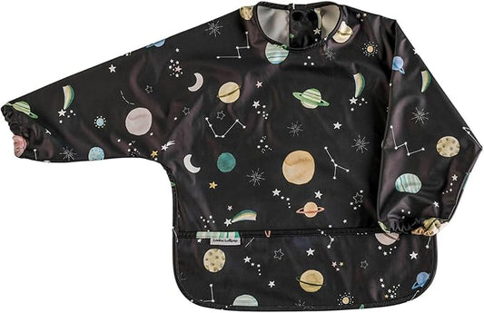 Loulou Lollipop Long Sleeve Mess Free Waterproof Bibs, for baby boys and girls 6-36 Months, Machine Washable, Travel Friendly